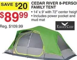 Dunham's Sports CEDAR RIVER 8-PERSON FAMILY TENT offer