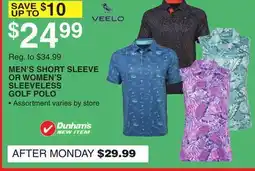 Dunham's Sports MEN'S SHORT SLEEVE OR WOMEN'S SLEEVELESS GOLF POLO offer