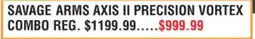Dunham's Sports SAVAGE ARMS AXIS II PRECISION VORTEX COMBO offer