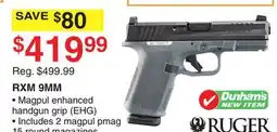 Dunham's Sports RUGER RXM 9MM offer