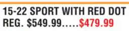 Dunham's Sports 15-22 SPORT WITH RED DOT offer