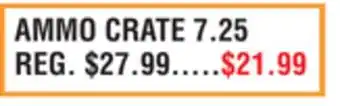 Dunham's Sports AMMO CRATE offer