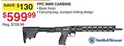 Dunham's Sports SMITH & WESSON FPC 9MM CARBINE offer