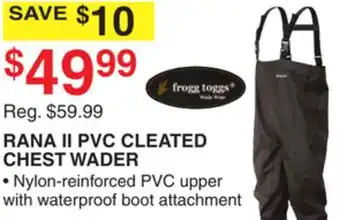 Dunham's Sports RANA II PVC CLEATED CHEST WADER offer