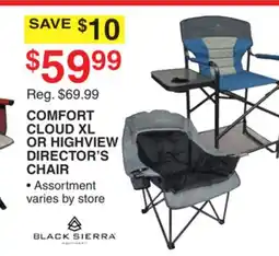 Dunham's Sports COMFORT CLOUD XL OR HIGHVIEW DIRECTOR'S CHAIR offer