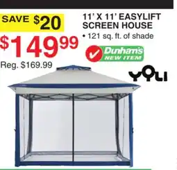 Dunham's Sports 11' X 11' EASYLIFT SCREEN HOUSE offer