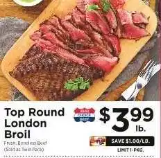 ShopRite Top Round London Broil offer