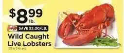 ShopRite Wild Caught Live Lobsters offer