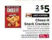 ShopRite Cheez-It Snack Crackers offer