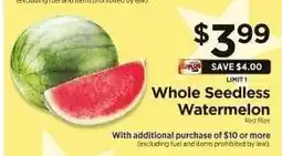 ShopRite Whole Seedless Watermelon offer