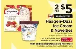 ShopRite Häagen-Dazs Ice Cream & Novelties offer