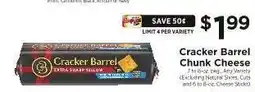 ShopRite Cracker Barrel Chunk Cheese offer