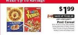 ShopRite Post Cereal offer