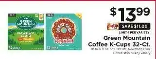 ShopRite Green Mountain Coffee K-Cups 32-Ct offer
