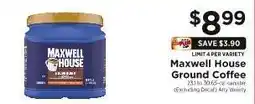 ShopRite Maxwell House Ground Coffee offer