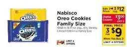 ShopRite Nabisco Oreo Cookies Family Size offer