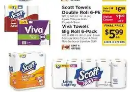 ShopRite Scott Towels Double Roll 6-Pk offer