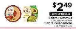 ShopRite Sabra Hummus & Sabra Guacamole offer