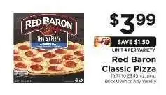 ShopRite Red Baron Classic Pizza offer