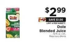 ShopRite Dole Blended Juice offer