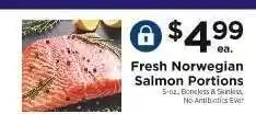 ShopRite Fresh Norwegian Salmon Portions offer