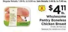 ShopRite Wholesome Pantry Boneless Chicken Breast offer