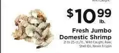 ShopRite Fresh Jumbo Domestic Shrimp offer