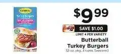 ShopRite Butterball Turkey Burgers offer