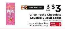 ShopRite Glico Pocky Chocolate Covered Biscuit Sticks offer