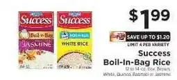 ShopRite Success Boil-In-Bag Rice offer
