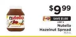 ShopRite Nutella Hazelnut Spread offer
