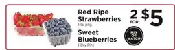 ShopRite Red Ripe Strawberries & Sweet Blueberries offer