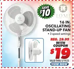 Big 5 LOMI 16 Oscillating Stand Up Fan offer