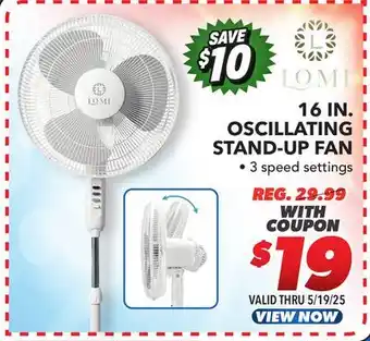 Big 5 LOMI 16 Oscillating Stand Up Fan offer