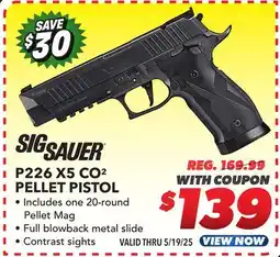 Big 5 Sig Sauer P226 X5 CO2 Pellet Pistol offer