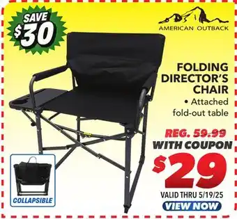 Big 5 American Outback Folding Director's Chair offer