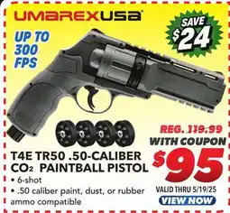 Big 5 Umarex T4E TR50 .50-Caliber CO2 Paintball Pistol offer