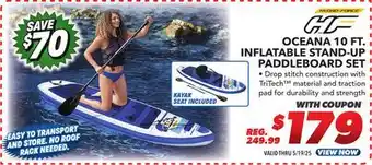 Big 5 Hydro-Force Oceana 10' Inflatable Convertible Stand-Up Paddleboard Set offer