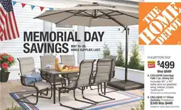 The Home Depot Exclusive offset umbrella offer