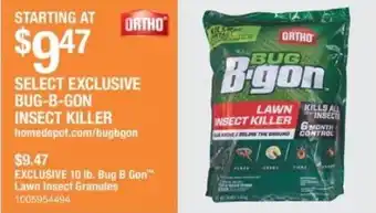 The Home Depot Bug-b-gon insect killer offer