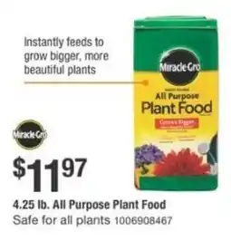 The Home Depot All purpose plant food offer