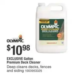 The Home Depot Exclusive gallon premium deck cleaner offer