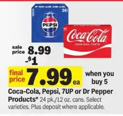 Meijer Coca-Cola, Pepsi, 7UP or Dr Pepper Products offer