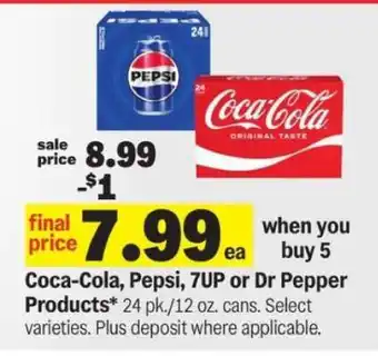 Meijer Coca-Cola, Pepsi, 7UP or Dr Pepper Products offer