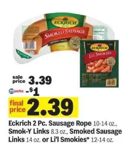 Meijer Eckrich Sausages offer