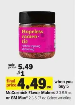 Meijer Hopeless Ramen-tic Ramen Topping Seasoning offer