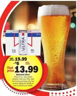 Meijer Michelob Ultra offer