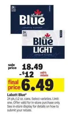 Meijer Labatt Blue offer