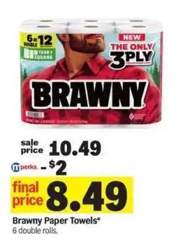 Meijer Brawny Paper Towels offer