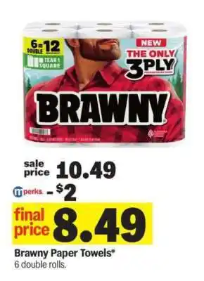 Meijer Brawny Paper Towels offer